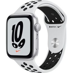 Часы Apple Watch Nike SE 44mm Silver Aluminium Case with Pure Platinum/Black Nike Sport Band