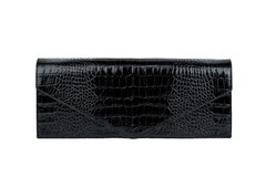 Клатч CROCO цвета чёрного янтаря