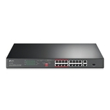 TP-Link TL-SL1218P 18-портовый коммутатор с 16 PoE+ портами 10/100 Мбит/с и 2 гигабитными портами