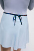 Wrap chiffon skirt with ties | bright_sky