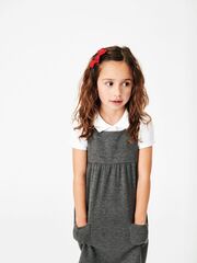 Сарафан школьный с карманами для девочки Next 419-957, Серый
