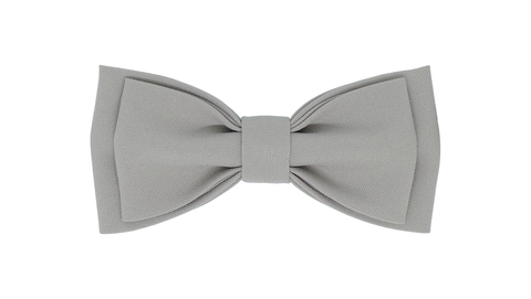 Однотонный галстук - бабочка (серый)