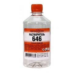 Нефтехимическая продукция Растворитель 646 бесцветный, 1л