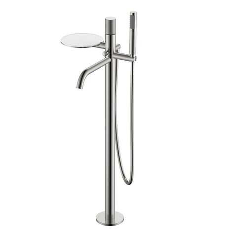 Boheme 129-NB.2 Смеситель STICK напольный Nickel Brush c ручкой TOUCH