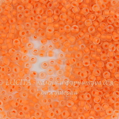 08789 M Бисер 8/0 Preciosa прозрачный матовый оранжевый