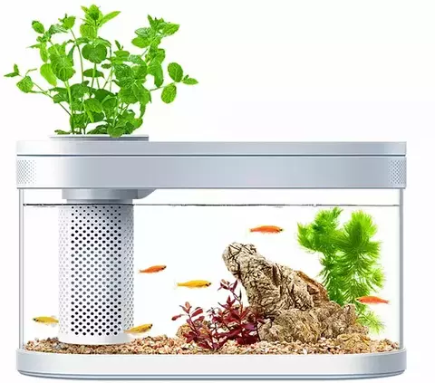 Акваферма Geometry Fish Tank Aquaponics Ecosystem C180 Standart Set (белый)