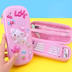 Penal \ Пенал \ Pencil bag Cat pink