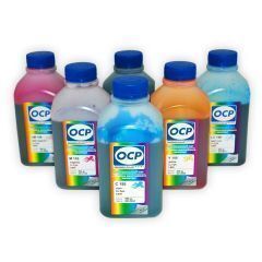 Набор чернил OCP для Epson R200/R220/R300/R320/R340/RX500/RX600 (OCP BK73, C76, CL77, M72, ML73, Y61) 6 x 500 мл