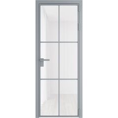 Алюминиевая дверь 3AG серебро остеклённая