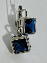 Квадрат  (серьги из серебра)