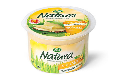 Сыр "Сливочный" Arla Natura, 400г