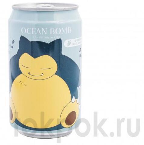 Газированный напиток со вкусом белого винограда Pokemon Ocean Bomb White Grape Flavour, 330 мл