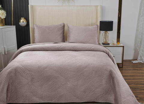 Покрывало 160х220 и наволочка 50x70 Sofi De MarkO Жизель сиреневое