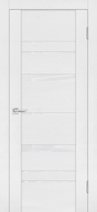 Дверь PST-5 / Цвет белый ясень / белоснежный лакобель / Двери PROFILO PORTE