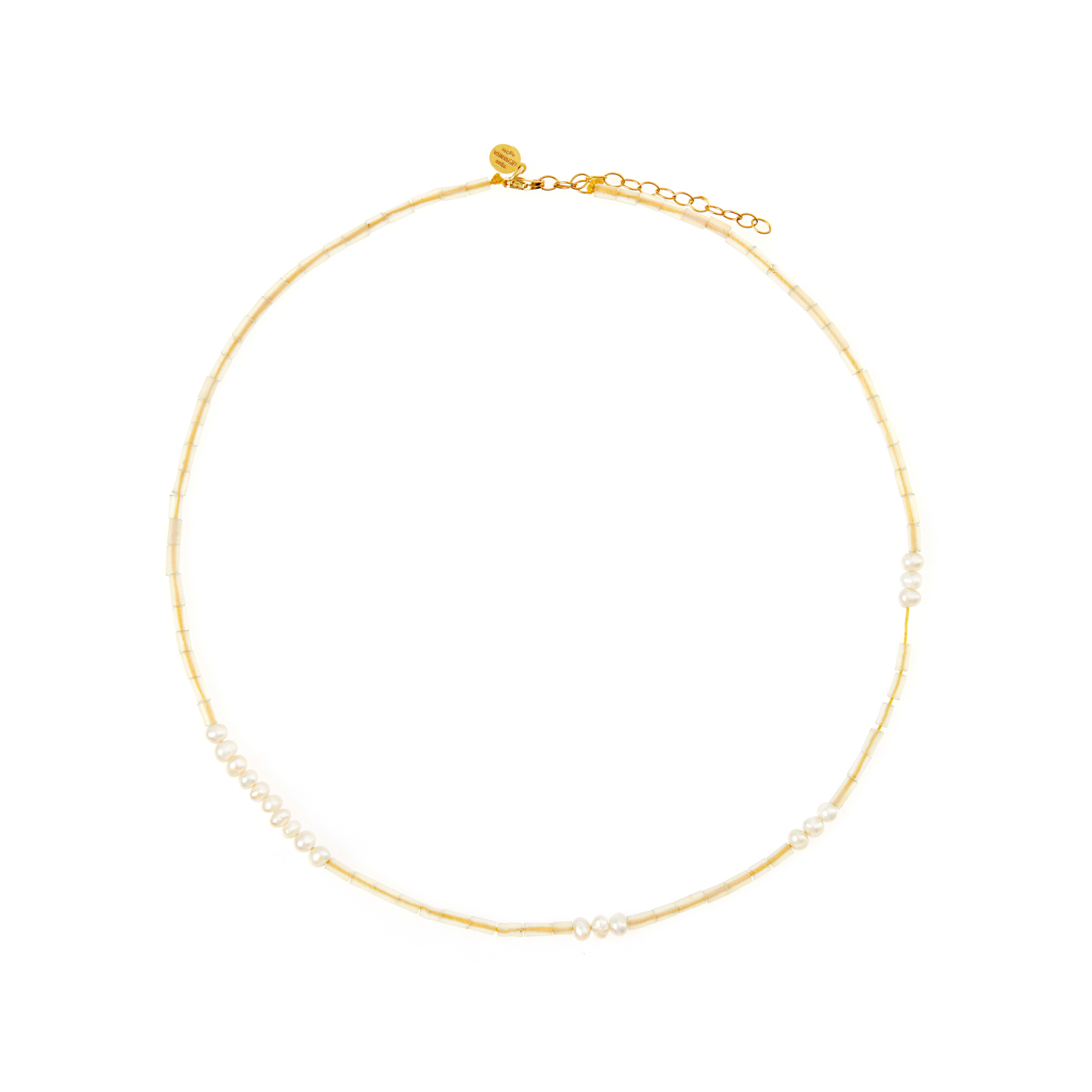 HERMINA ATHENS Колье Moon Stone Pearl Necklace hermina athens браслет tiny moon vintage pearl bracelet