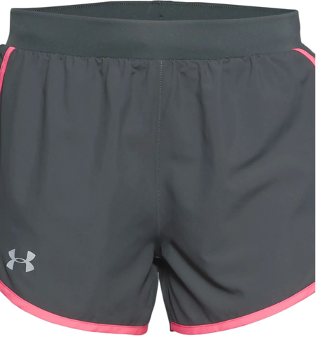 Женские теннисные шорты Under Armour Women's UA Fly-By 2.0 Shorts - pitch gray/cerise