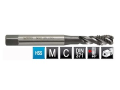 Метчик М 3,0х0,5 (Машинный, винт.) DIN371 HSS 6h(2N) C/2-3P R35 56мм a=2,7 Bucovice(CzTool) 103030