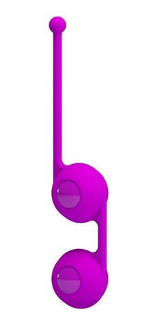 Лиловые вагинальные шарики Kegel Tighten Up III - Baile Pretty Love BI-014493-2