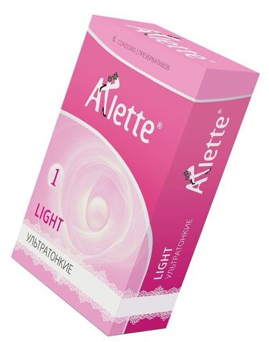 Ультратонкие презервативы Arlette Light - 6 шт. - Arlette 806