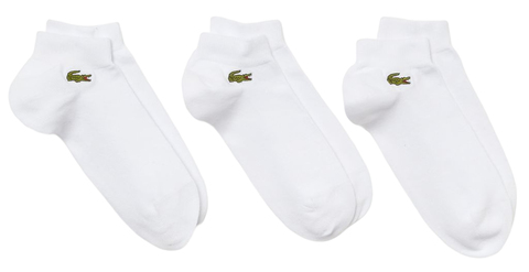 Теннисные носки Lacoste SPORT Low-Cut Cotton Socks 3P - white/white/white