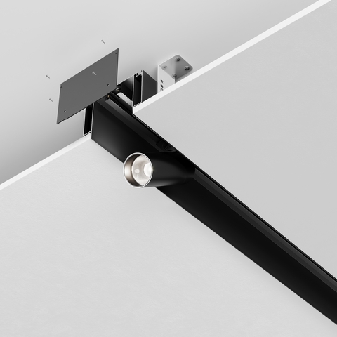 Алюминиевый профиль ниши скрытого монтажа для ГКЛ потолка Maytoni ALM-11681-PL-B-2M 2м