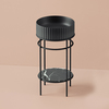 ArtCeram Vogue ACA058 17 Консоль, Artceram, Vogue, ширина, мм-440, глубина, мм-440, материал-металл, цвет-Matt Black
