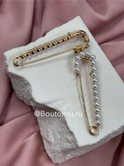 Брошь золотистая 