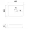 Раковина накладная стеклянная ABBER Glas AK2313 прозрачная