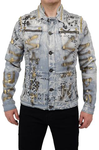 Куртка джинсовая GRAFFITI JACKET LT. BLUE The Saints Sinphony