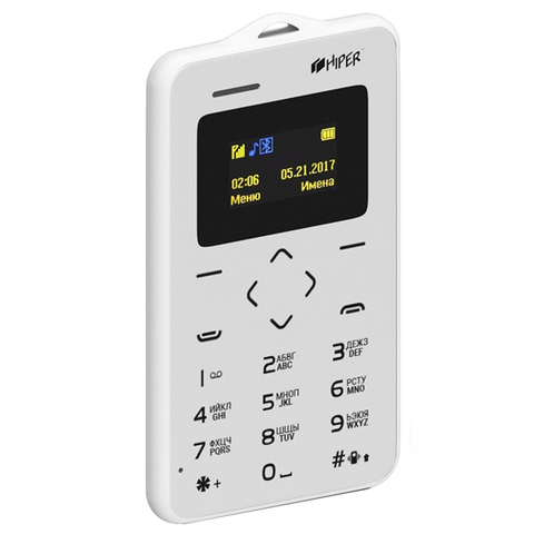 Телефон HIPER sPhone Card white