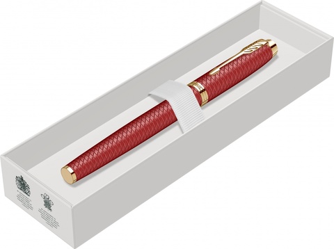 Ручка перьевая Parker IM Premium F318, Red GT, F (2143650)