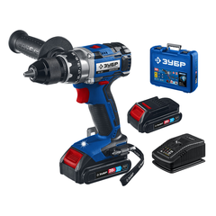 ЗУБР Т7, 20 В, 70 Н·м, 2 АКБ (2 А·ч), бесщеточная дрель-шуруповерт, кейс, Профессионал (DB-201-22)