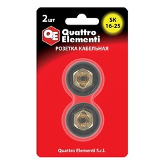 Кабельный разъем QUATTRO ELEMENTI розетка кабельная сварочного аппарата SК 16-25 ( до 200  (641-961)