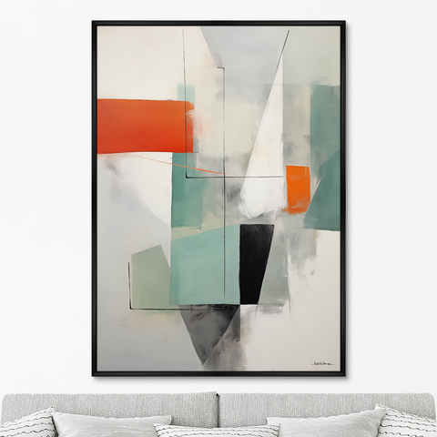 ArtNoMore - Репродукция картины на холсте Summer colors geometry, No 1, 2024г.