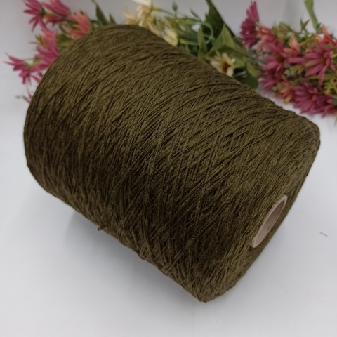 Фактурный хлопок с шелком Coset 03 Мох