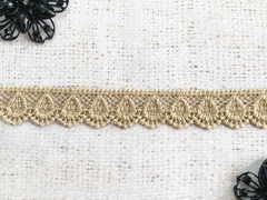 Кружево плетеное, ш. 2-2,2 см, бежевый
