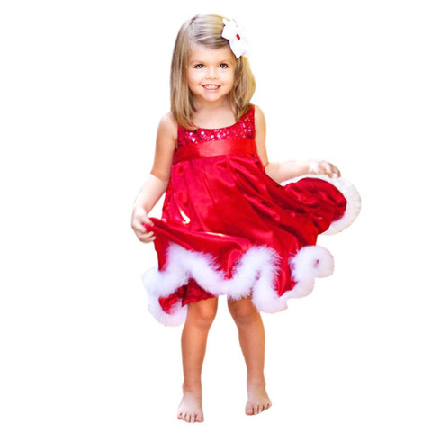 Платье детское праздничное для девочки красное