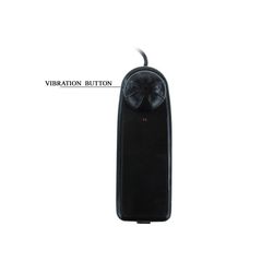 Чёрный расширяющийся анальный вибратор - 15,5 см. - 