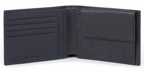 Кошелек мужской Piquadro Black Square PU257B3R/BLU тёмно-синий натур.кожа