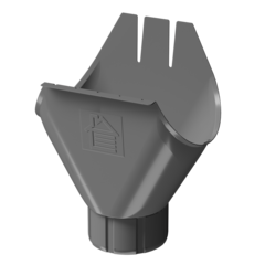 Döcke STAL PREMIUM Воронка желоба 125/90 (Графит 7024)