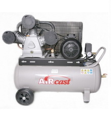 Компрессор Ремеза C-100LB75 (380В) горизонтальный с ременным приводом