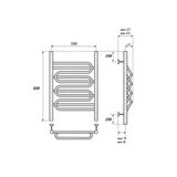Полотенцесушитель электрический Point PN01156SE П5 500x600 левый/правый, хром