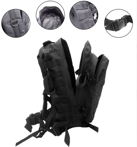 Картинка рюкзак тактический Skully Tactic RWZS45 black - 5