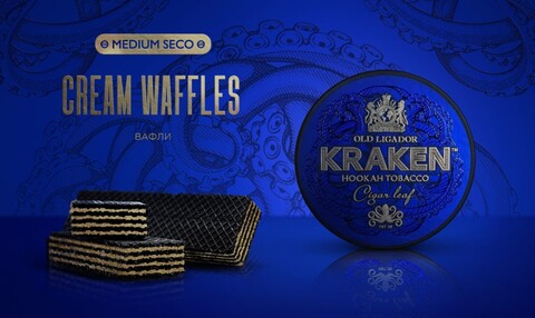 Табак Kraken - Cream Waffles (сливочные вафли) 100гр