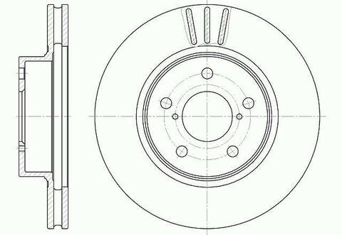 Диск тормозной вентилируемый G-brake  GR-02201