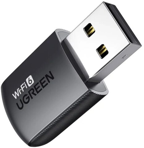 Адаптер  UGREEN CM762 (35264) AX900 USB-A Dual Band Wi-Fi Adapter, черный