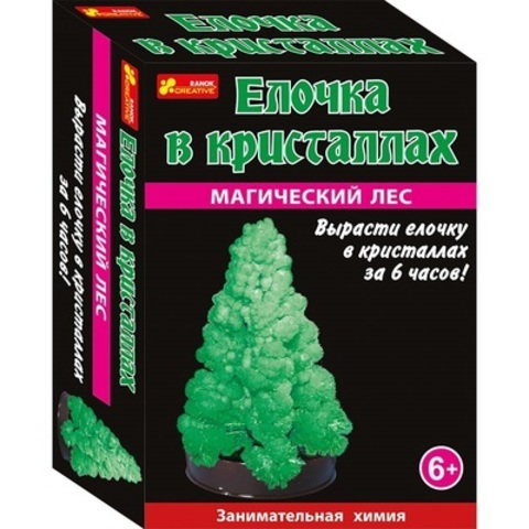 Набор для исследований"Елочка в кристаллах", цвет зеленый