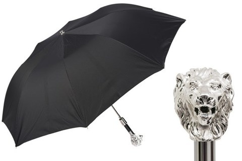 Зонт складной Pasotti Silver Lion Folding Umbrella, Италия.