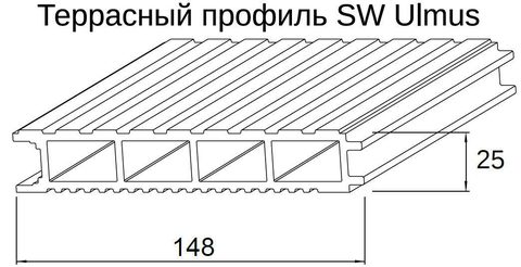 Террасная доска терракот