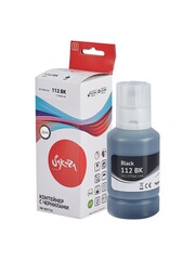 Контейнер с чернилами Sakura C13T06C14A (112 BK) для Epson L6460/L6490/L6550/L6570/L6570/L6580/11160/15150/15160/L15180, черный, пигментный тип, 140 мл.